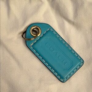 Coach Turquoise Leather big hangtag